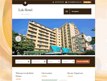 Tablet Screenshot of lekhotel.com